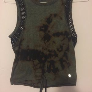 Bleached Tank Top with Tie
